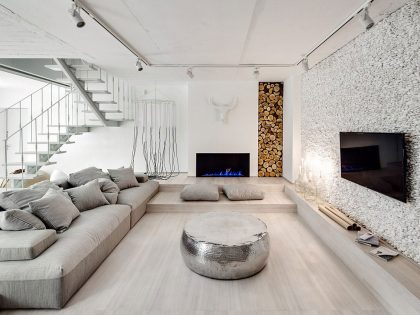 A Stylish Monochromatic Apartment with Exquisite Interiors in Kiev, Ukraine by FORM Architectural Bureau (4)