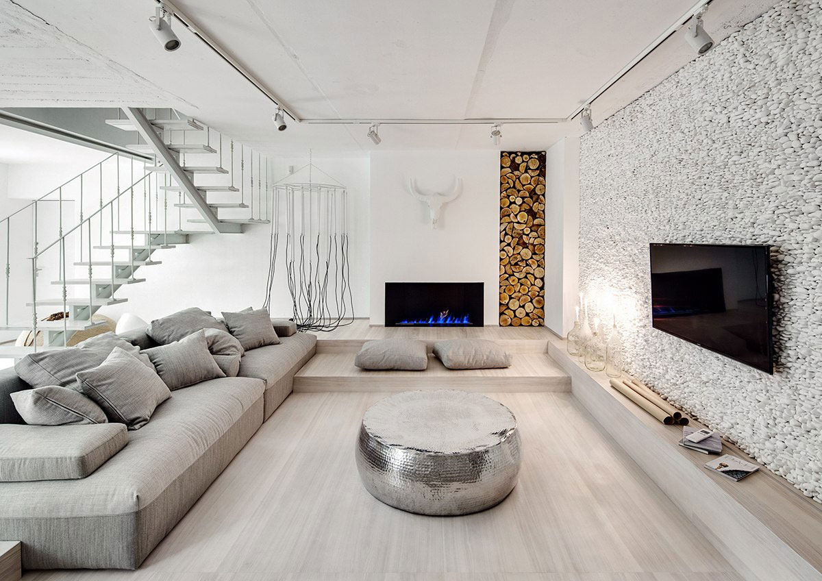 A Stylish Monochromatic Apartment with Exquisite Interiors in Kiev, Ukraine by FORM Architectural Bureau (4)