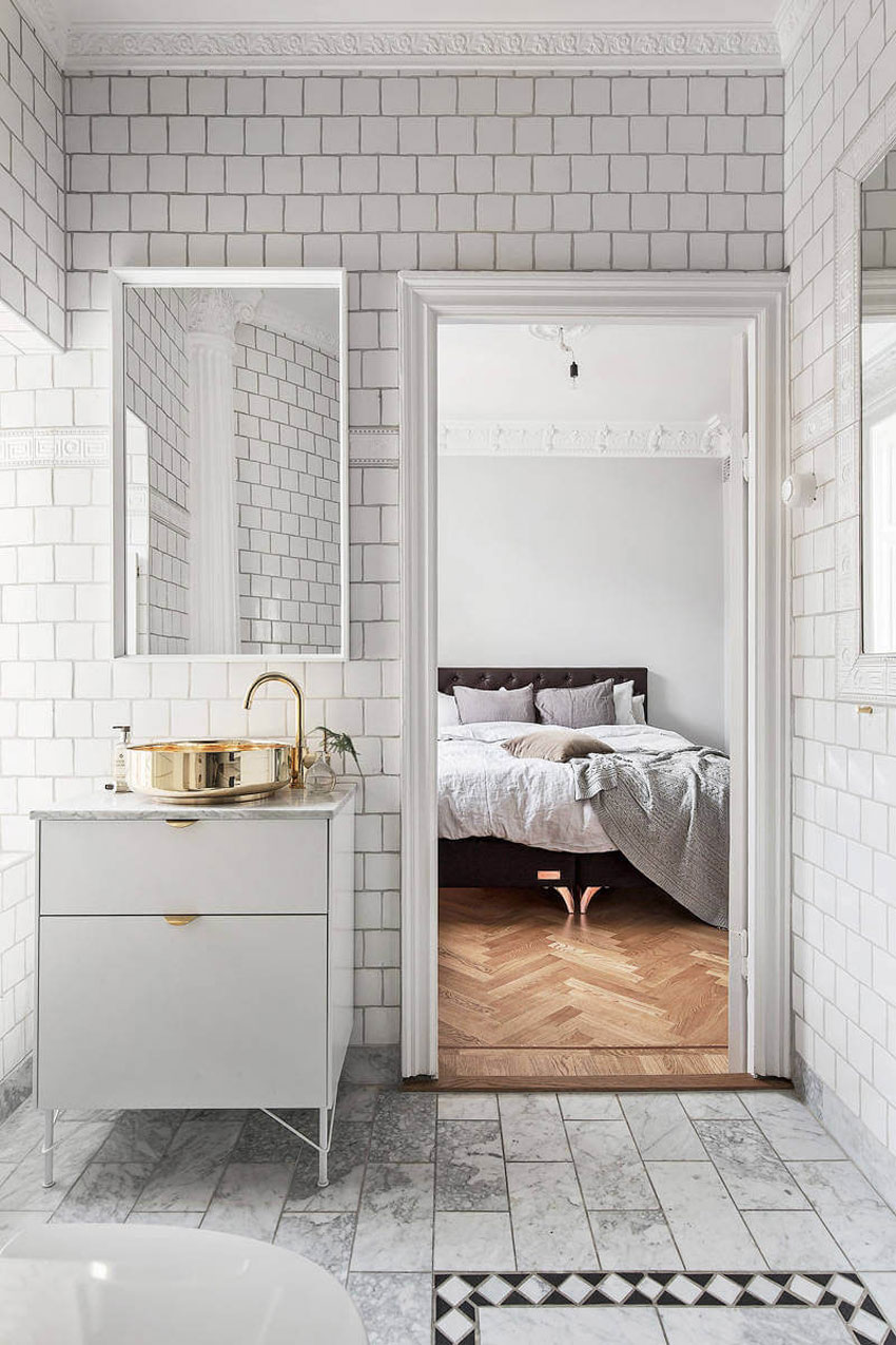 A Stylish and Beautiful Scandinavian Apartment in Stockholm by Scandinavian Homes (21)