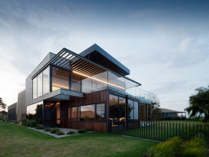 A Stylish and Bold Contemporary Family Home in Rhyll, Australia by Jarchitecture (17)