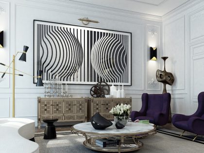 A Stylish and Fancy Contemporary Apartment in Saint Germain