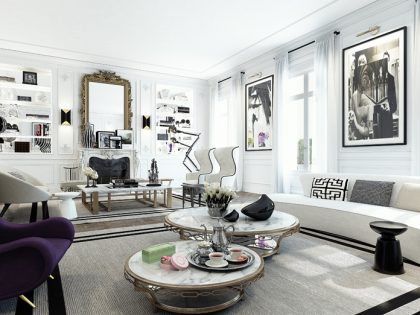 A Stylish and Fancy Contemporary Apartment in Saint Germain by Ando Studio (2)