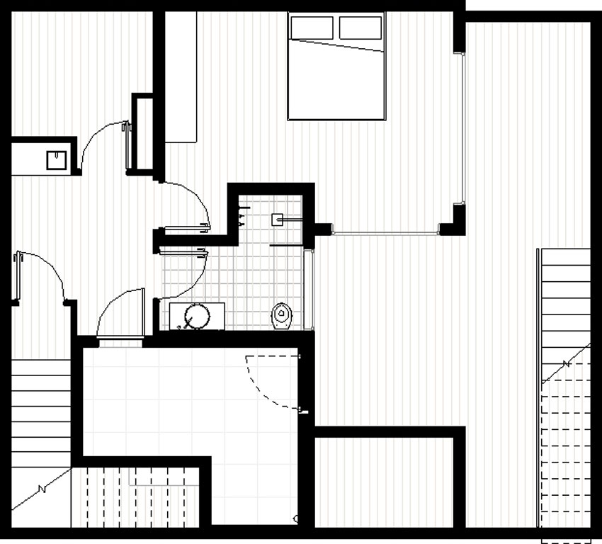 A Stylish and Spacious Concrete House with Luminous Interiors in Tel Aviv by Neuman Hayner Architects (33)
