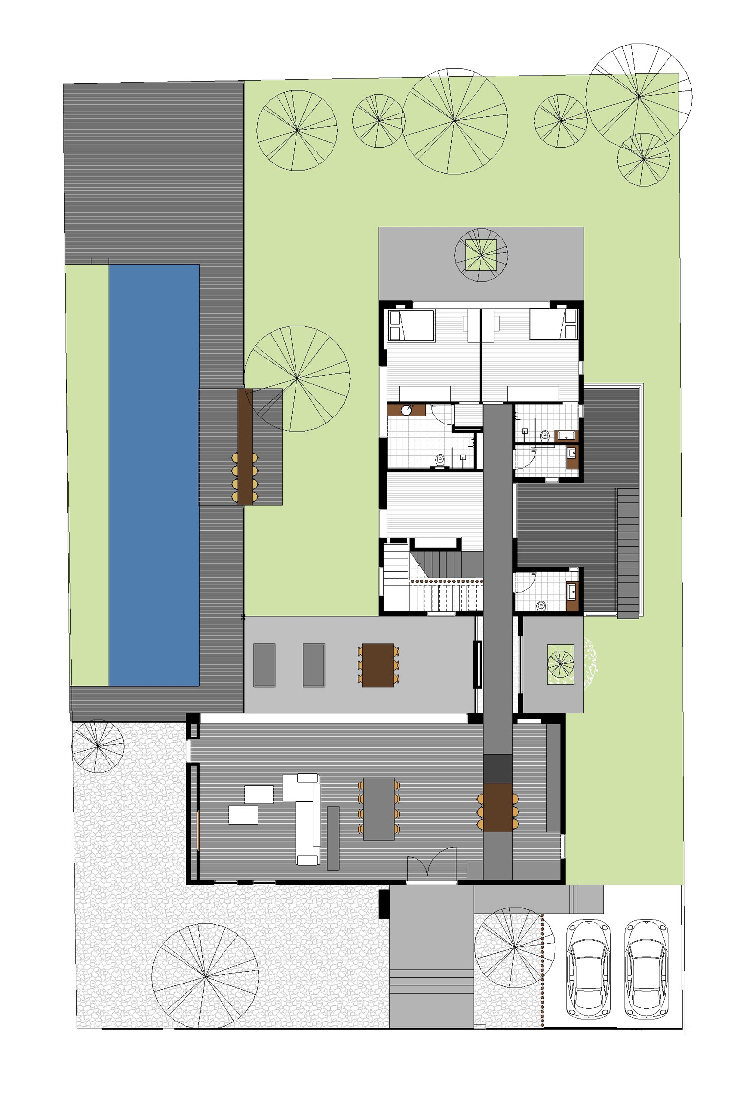 A Stylish and Spacious Concrete House with Luminous Interiors in Tel Aviv by Neuman Hayner Architects (34)