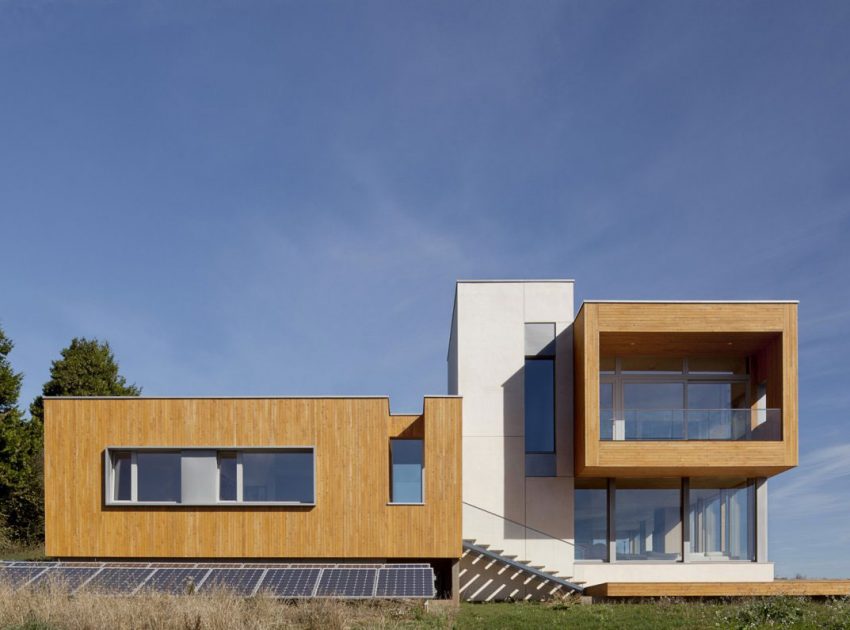 A Sustainable Contemporary Home with Stunning Views in Willamette Valley, Oregon by Holst Architecture (1)