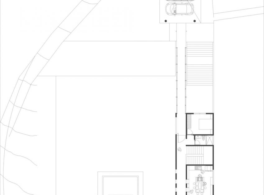 A Sustainable Contemporary Home with a Large L-Shaped Concrete Walls in Mexico by REC Arquitectura (18)