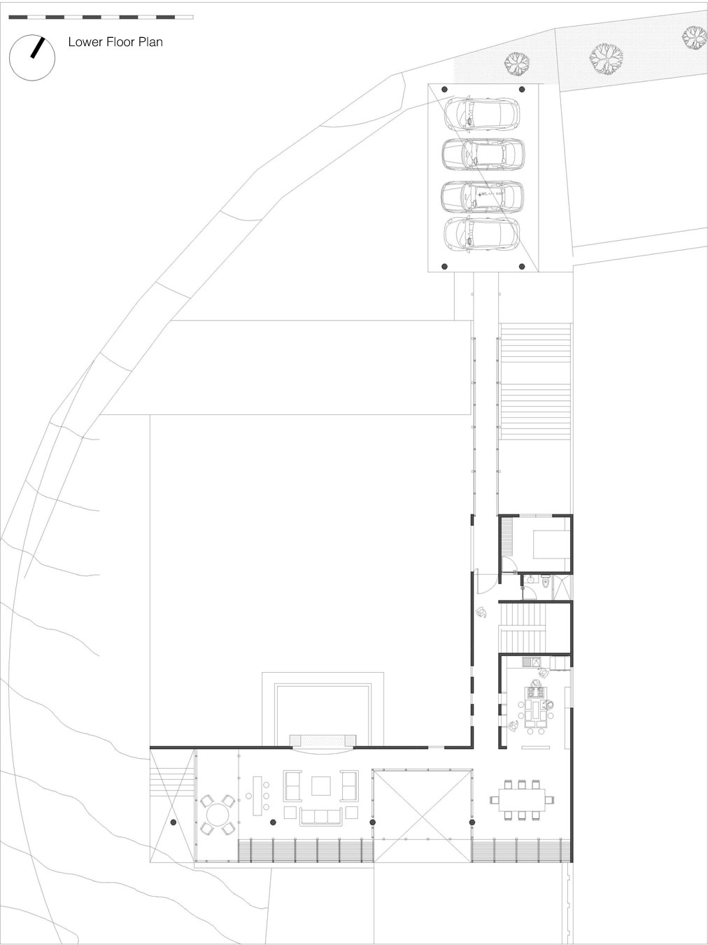 A Sustainable Contemporary Home with a Large L-Shaped Concrete Walls in Mexico by REC Arquitectura (18)
