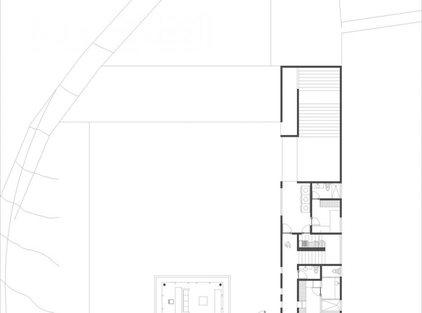 A Sustainable Contemporary Home with a Large L-Shaped Concrete Walls in Mexico by REC Arquitectura (19)