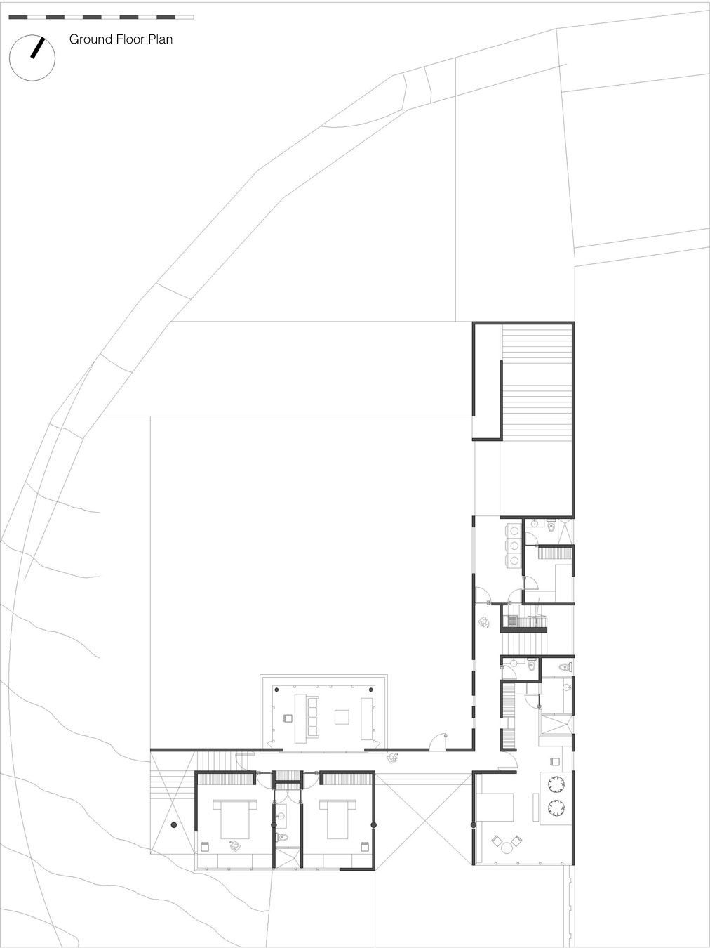 A Sustainable Contemporary Home with a Large L-Shaped Concrete Walls in Mexico by REC Arquitectura (19)