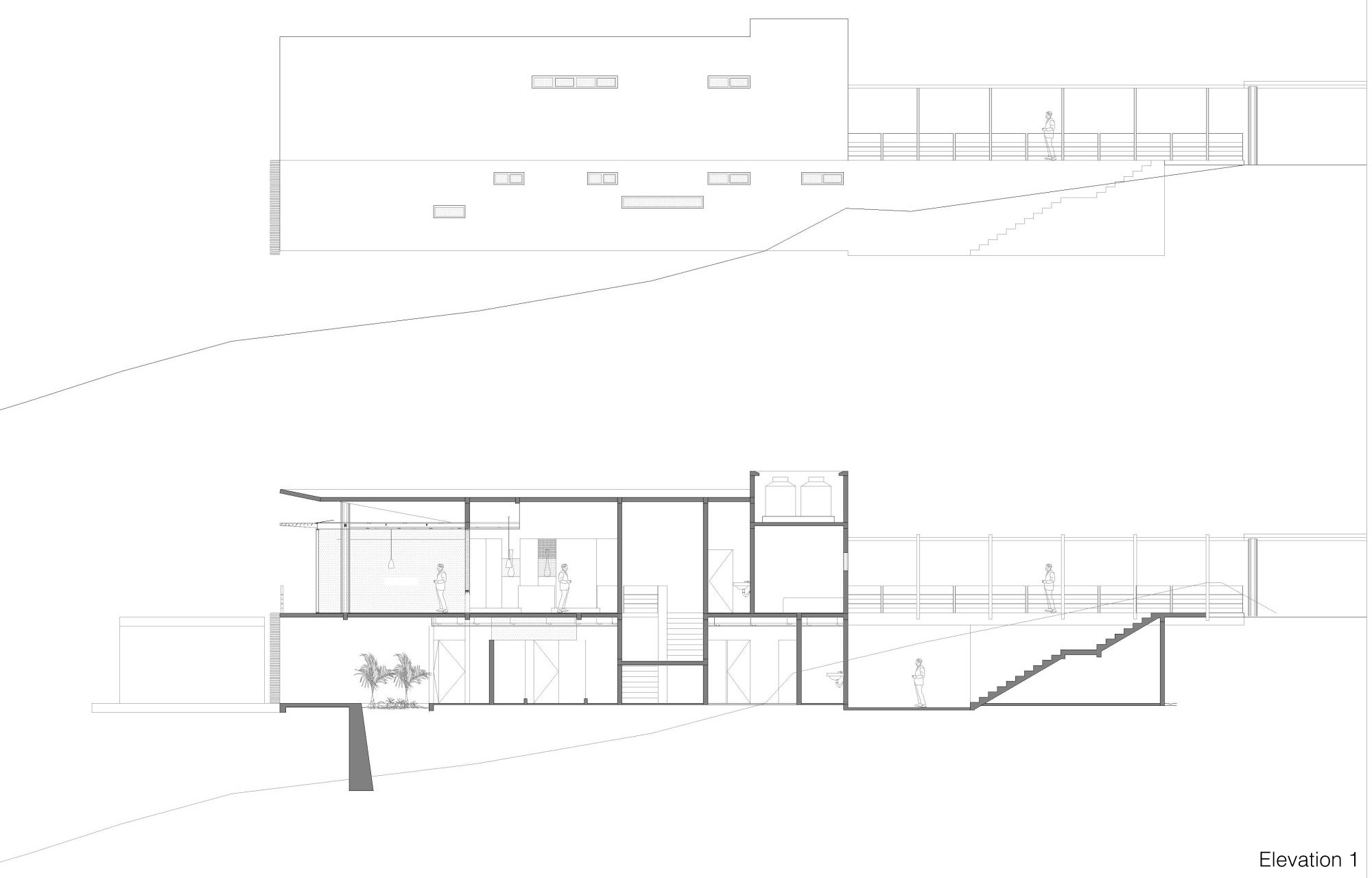 A Sustainable Contemporary Home with a Large L-Shaped Concrete Walls in Mexico by REC Arquitectura (21)