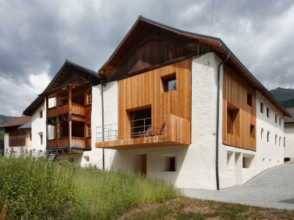 A Traditional Farmhouse Converted Into a Timeless Contemporary House in Scuol, Switzerland by Philipp Baumhauer Architects (1)