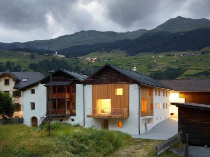 A Traditional Farmhouse Converted Into a Timeless Contemporary House in Scuol, Switzerland by Philipp Baumhauer Architects (31)