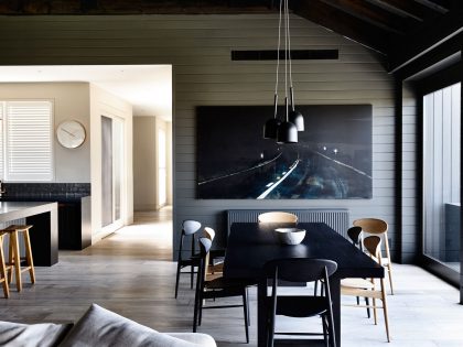 A Traditional Farmhouse Turned into a Moody Contemporary Home in Flinders by Canny Architecture (21)