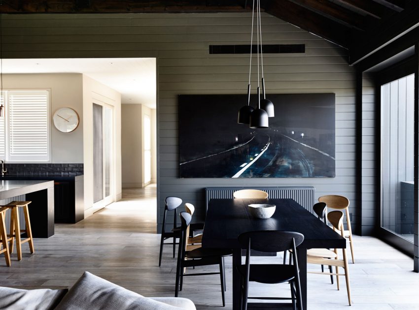A Traditional Farmhouse Turned into a Moody Contemporary Home in Flinders by Canny Architecture (21)