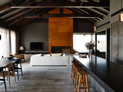 A Traditional Farmhouse Turned into a Moody Contemporary Home in Flinders by Canny Architecture (8)