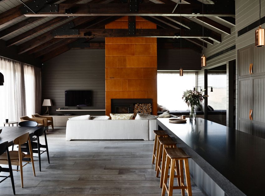 A Traditional Farmhouse Turned into a Moody Contemporary Home in Flinders by Canny Architecture (8)