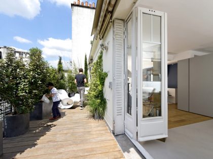 A Two Apartments Combined into a Stylish Family Maisonette in Paris by Equipe Eitan Hammer et Ulli Heckmann (21)