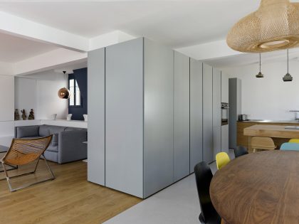 A Two Apartments Combined into a Stylish Family Maisonette in Paris by Equipe Eitan Hammer et Ulli Heckmann (4)