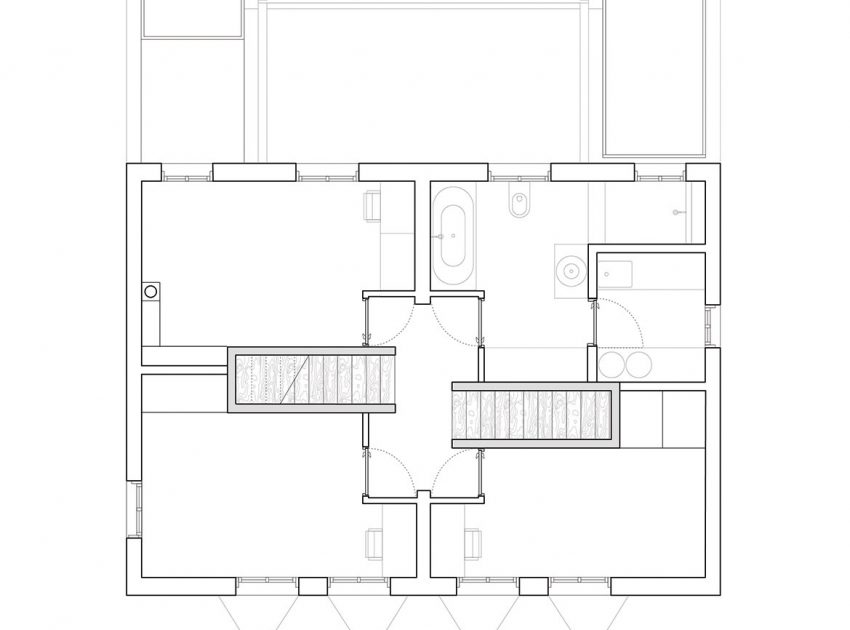 A Two Semi-Detached Houses Converted into One Family Home in Oxford by Delvendahl Martin Architects (18)