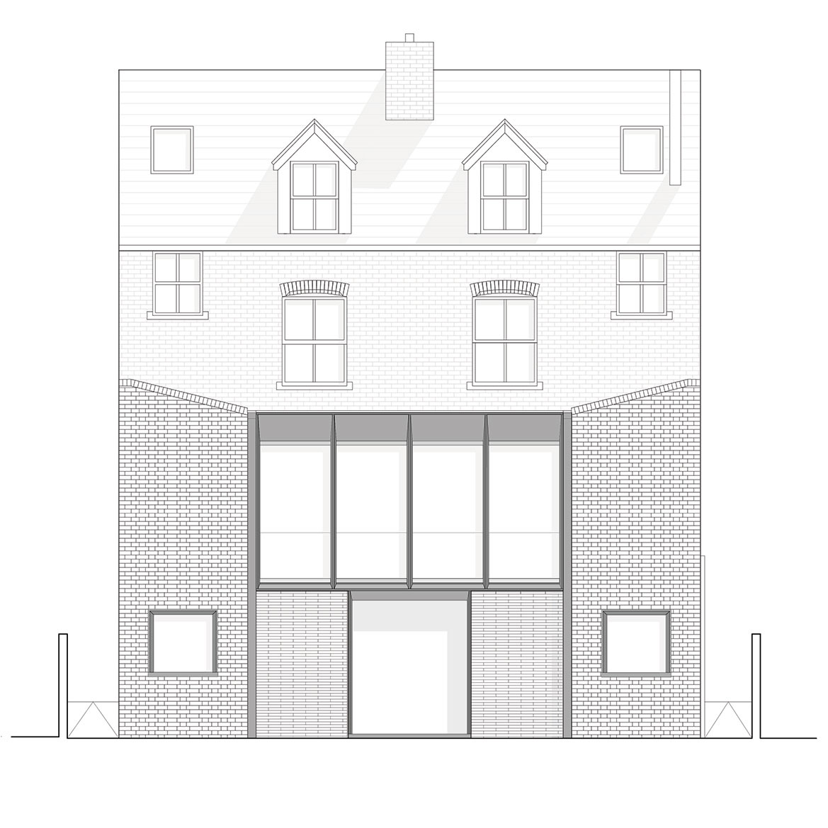 A Two Semi-Detached Houses Converted into One Family Home in Oxford by Delvendahl Martin Architects (20)