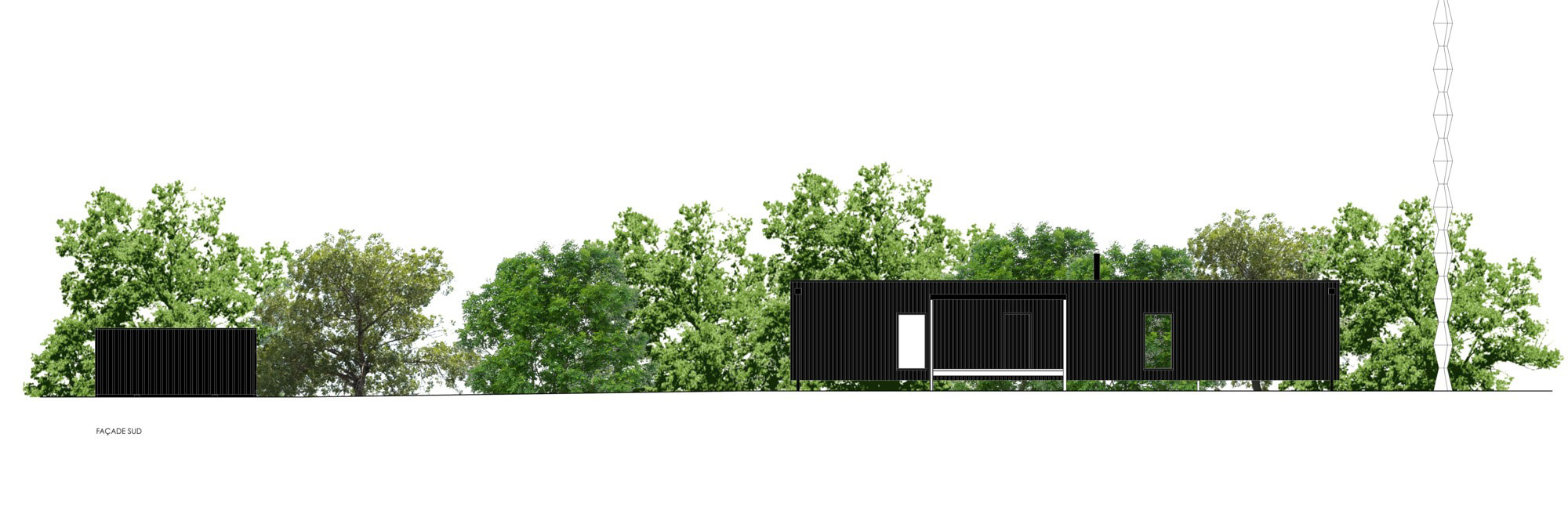 A Two Shipping Containers Turned into a Modern House for a Writer and Sculptor in Saint-Bresson by Spray Architecture & Gabrielle Vella-Boucaud (17)