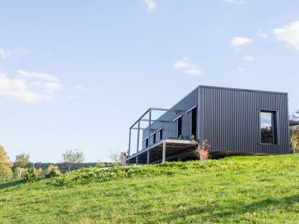 A Two Shipping Containers Turned into a Modern House for a Writer and Sculptor in Saint-Bresson by Spray Architecture & Gabrielle Vella-Boucaud (3)