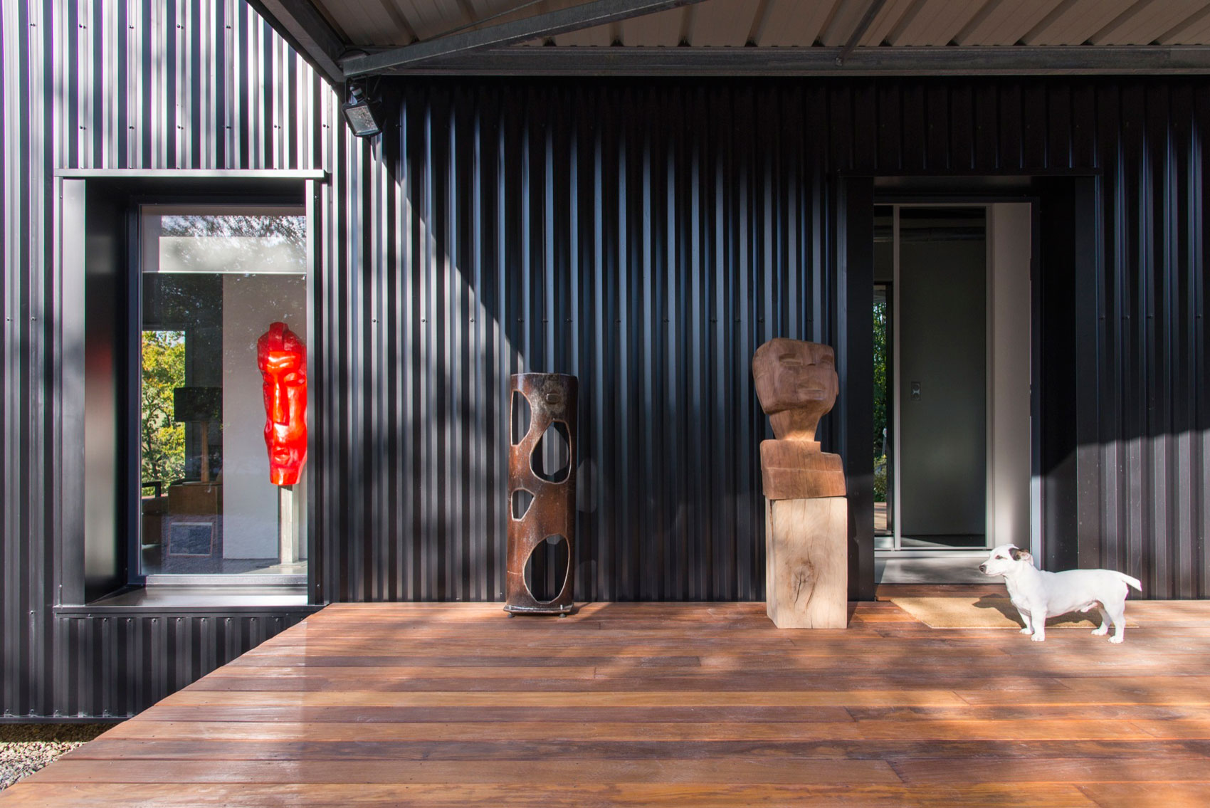 A Two Shipping Containers Turned into a Modern House for a Writer and Sculptor in Saint-Bresson by Spray Architecture & Gabrielle Vella-Boucaud (7)