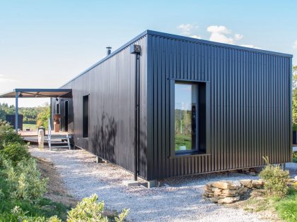 A Two Shipping Containers Turned into a Modern House for a Writer and Sculptor in Saint-Bresson by Spray Architecture & Gabrielle Vella-Boucaud (8)