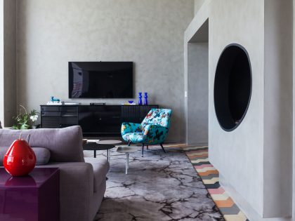 A Unique Artsy Contemporary Apartment with Colorful and Lively Interiors in São Paulo by Fabio Galeazzo Design (2)