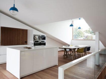 A Unique Modern Home with Sloping Green Roof and Split-Level Interior in Maldegem, Belgium by OYO (10)