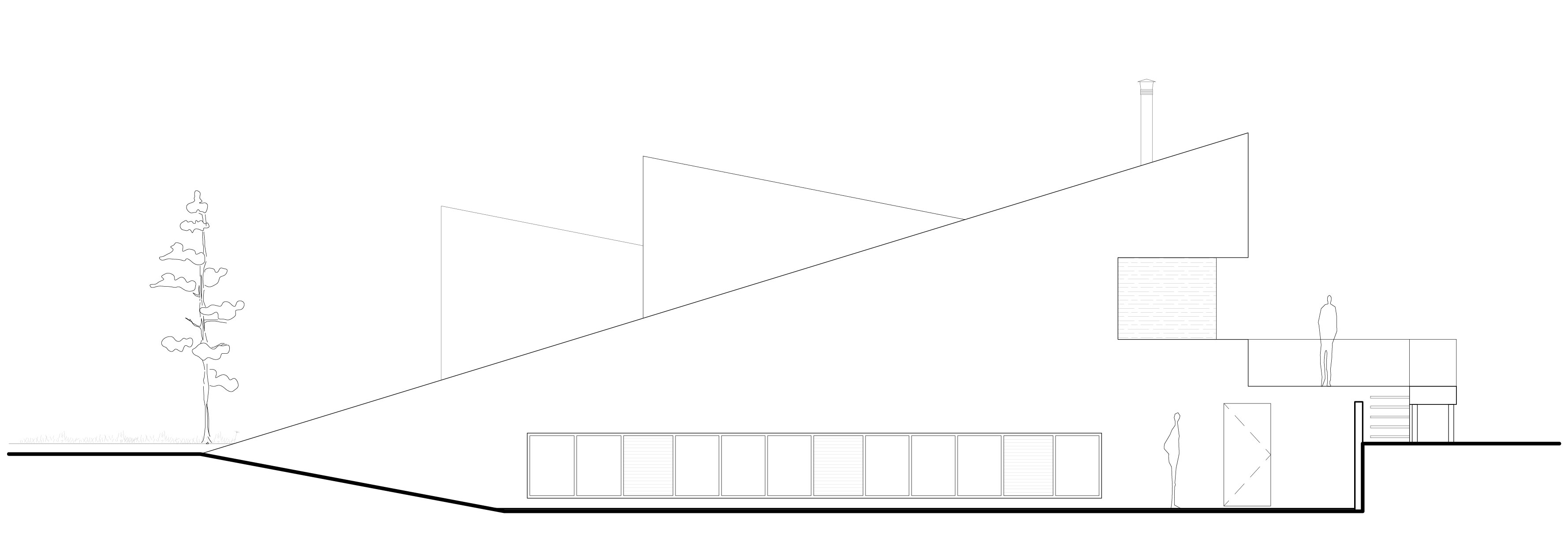 A Unique Modern Home with Sloping Green Roof and Split-Level Interior in Maldegem, Belgium by OYO (20)