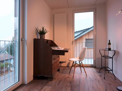 A Vertical Modern House for Three Generations Under the One Roof in Dällikon, Switzerland by Daniele Claudio Taddei Architect (18)