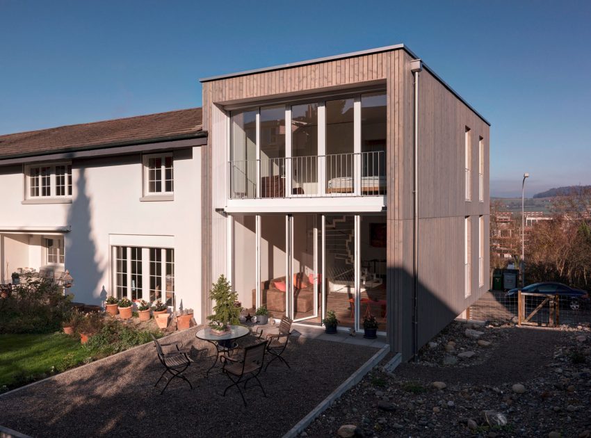 A Vertical Modern House for Three Generations Under the One Roof in Dällikon, Switzerland by Daniele Claudio Taddei Architect (2)