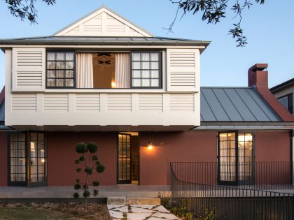 A Vibrant Home with a Comfortable Mix of Traditional and Contemporary Elements in Sydney by Luigi Rosselli Architects (23)