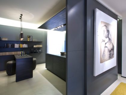 A Warm and Elegant Apartment Brimming with Character and Art in Milan, Italy by Bartoli Design (11)