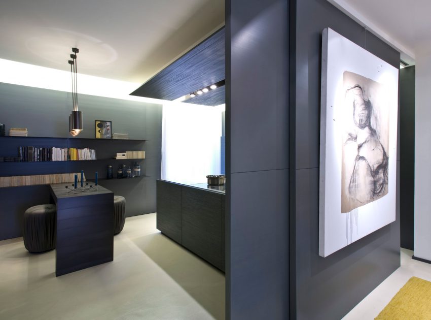 A Warm and Elegant Apartment Brimming with Character and Art in Milan, Italy by Bartoli Design (11)