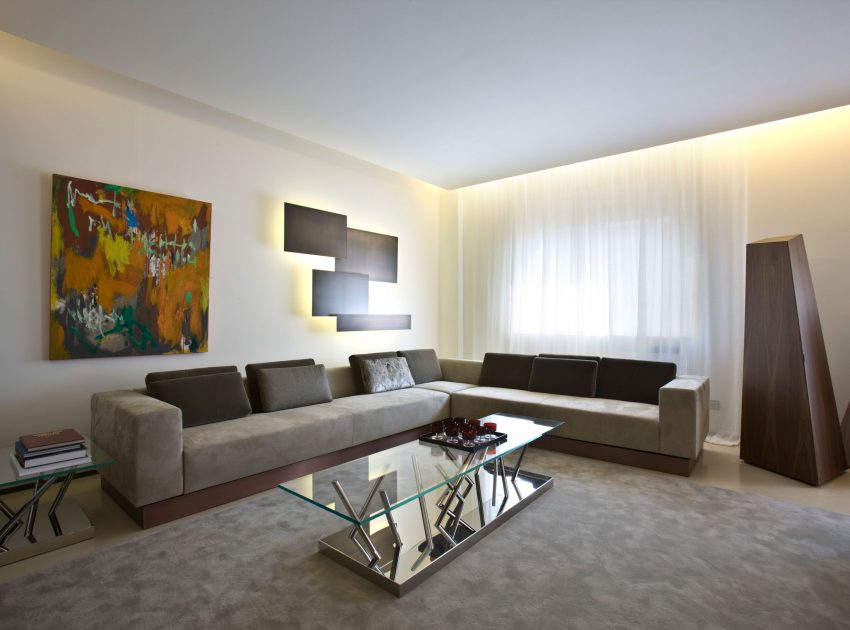 A Warm and Elegant Apartment Brimming with Character and Art in Milan, Italy by Bartoli Design (3)
