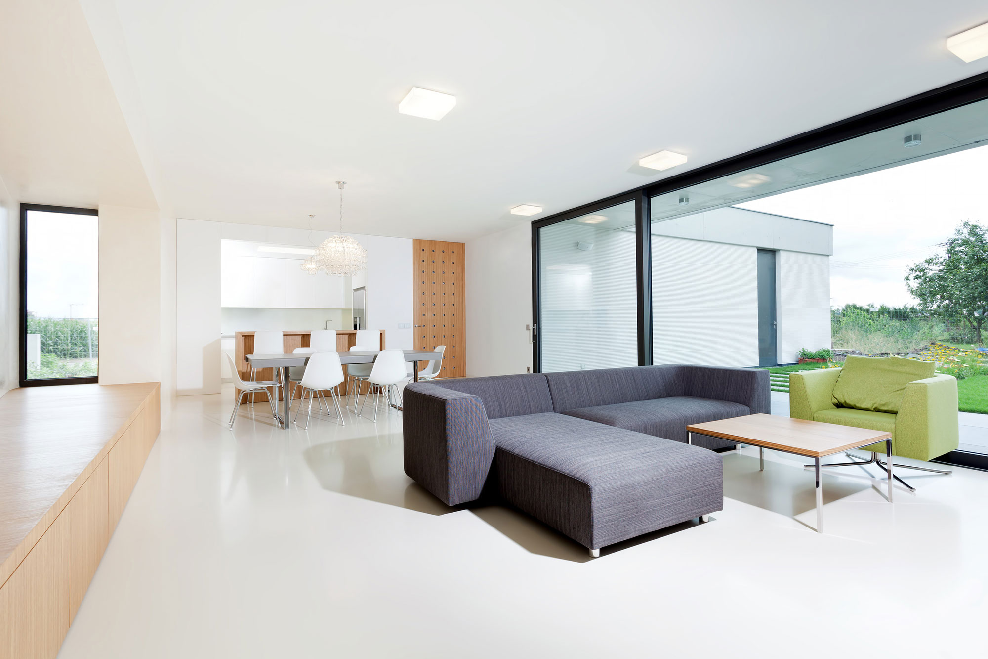 A Wide Contemporary Home with Tons of Clean and Natural Light in Slavonín, Czech Republic by JVArchitekt & KAMKAB!NET (11)