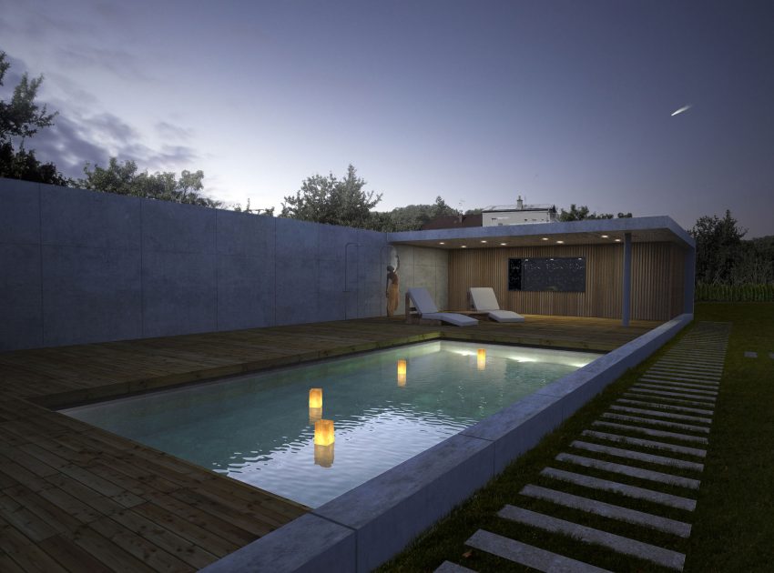 A Wide Contemporary Home with Tons of Clean and Natural Light in Slavonín, Czech Republic by JVArchitekt & KAMKAB!NET (23)