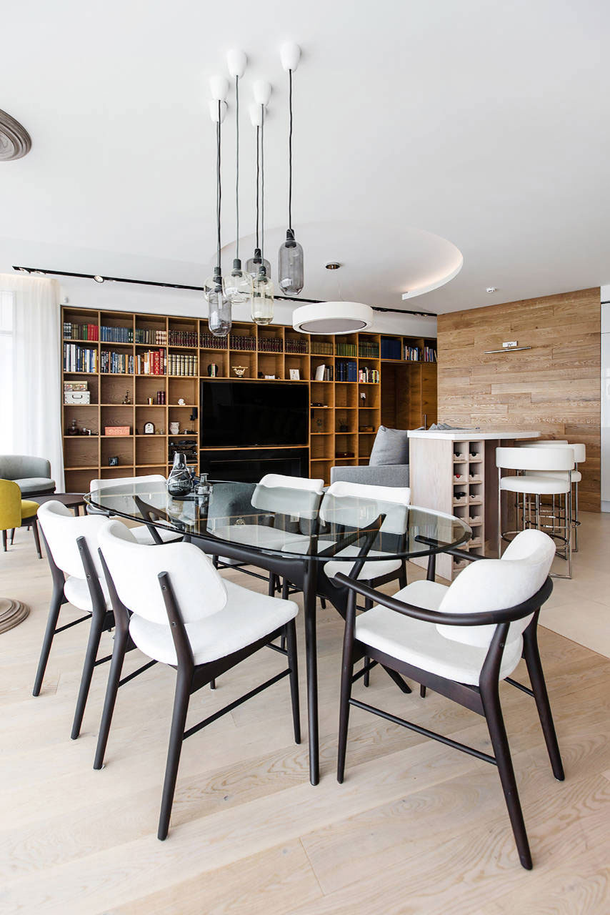 A Woodsy and Sleek Contemporary Apartment in Pestovo by Architectural Bureau Sretenka (7)