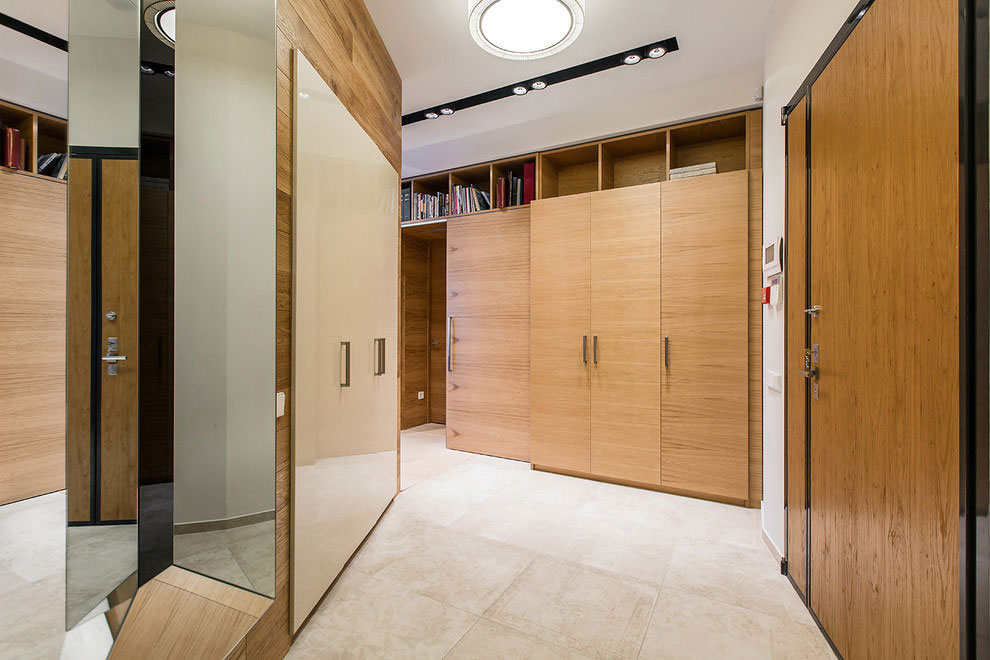 A Woodsy and Sleek Contemporary Apartment in Pestovo by Architectural Bureau Sretenka (9)