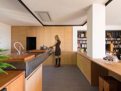 An Elegant Apartment Dominated by Shades of Gray and White Colors by Luca Compri (10)