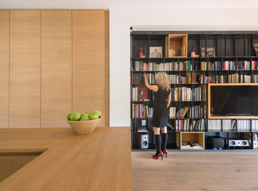 An Elegant Apartment Dominated by Shades of Gray and White Colors by Luca Compri (4)