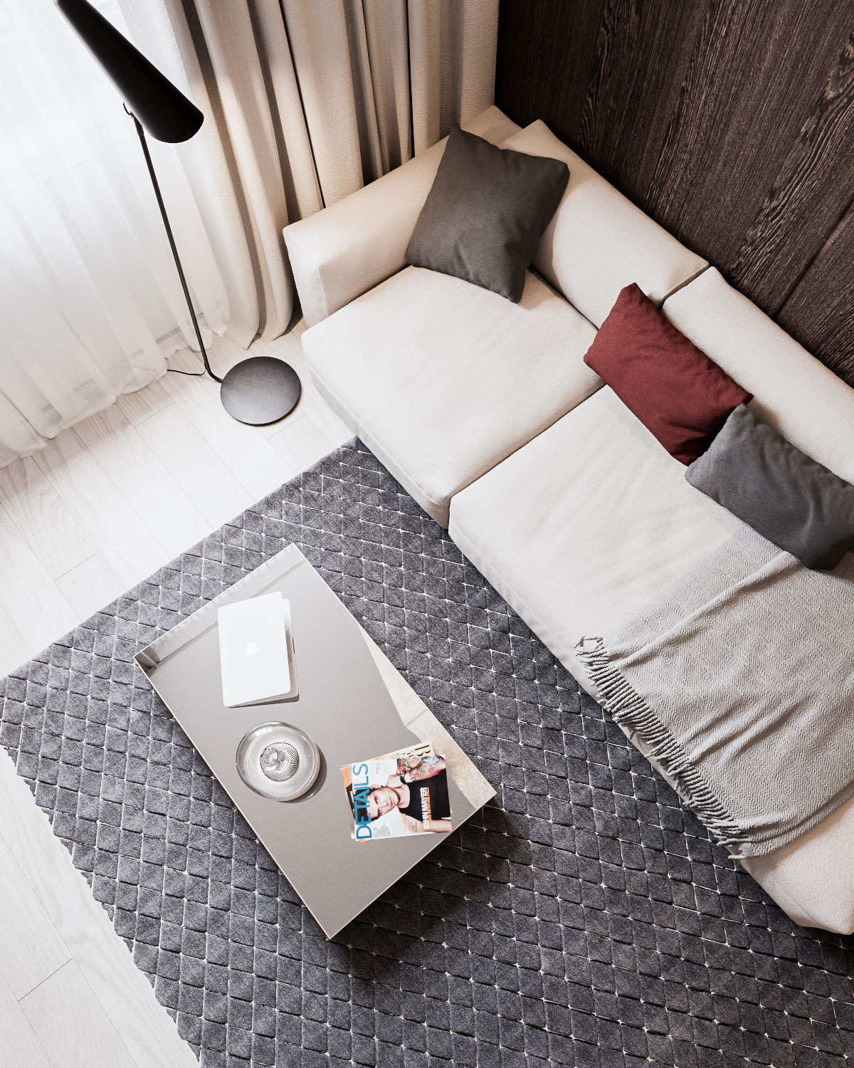 An Elegant Apartment with Neutral Tones and Colorful Accents in Minsk by Yevhen Zahorodnii & Sivak Trigubchak (1)