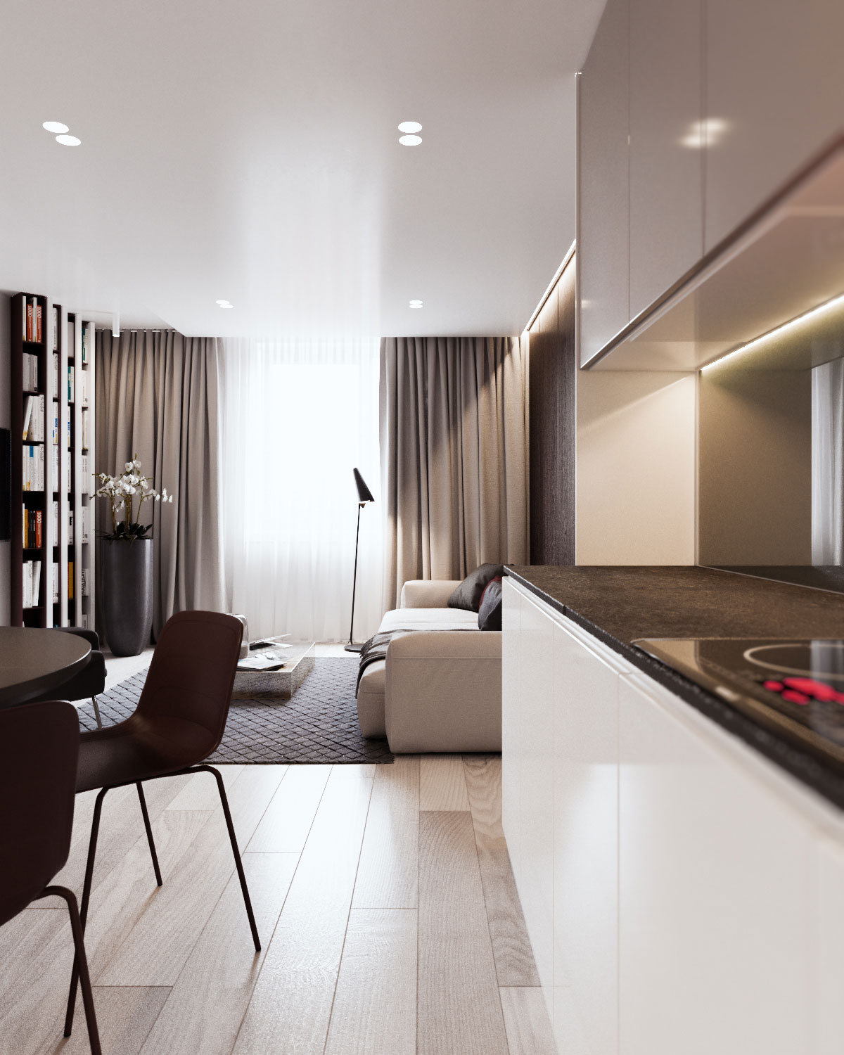 An Elegant Apartment with Neutral Tones and Colorful Accents in Minsk by Yevhen Zahorodnii & Sivak Trigubchak (11)