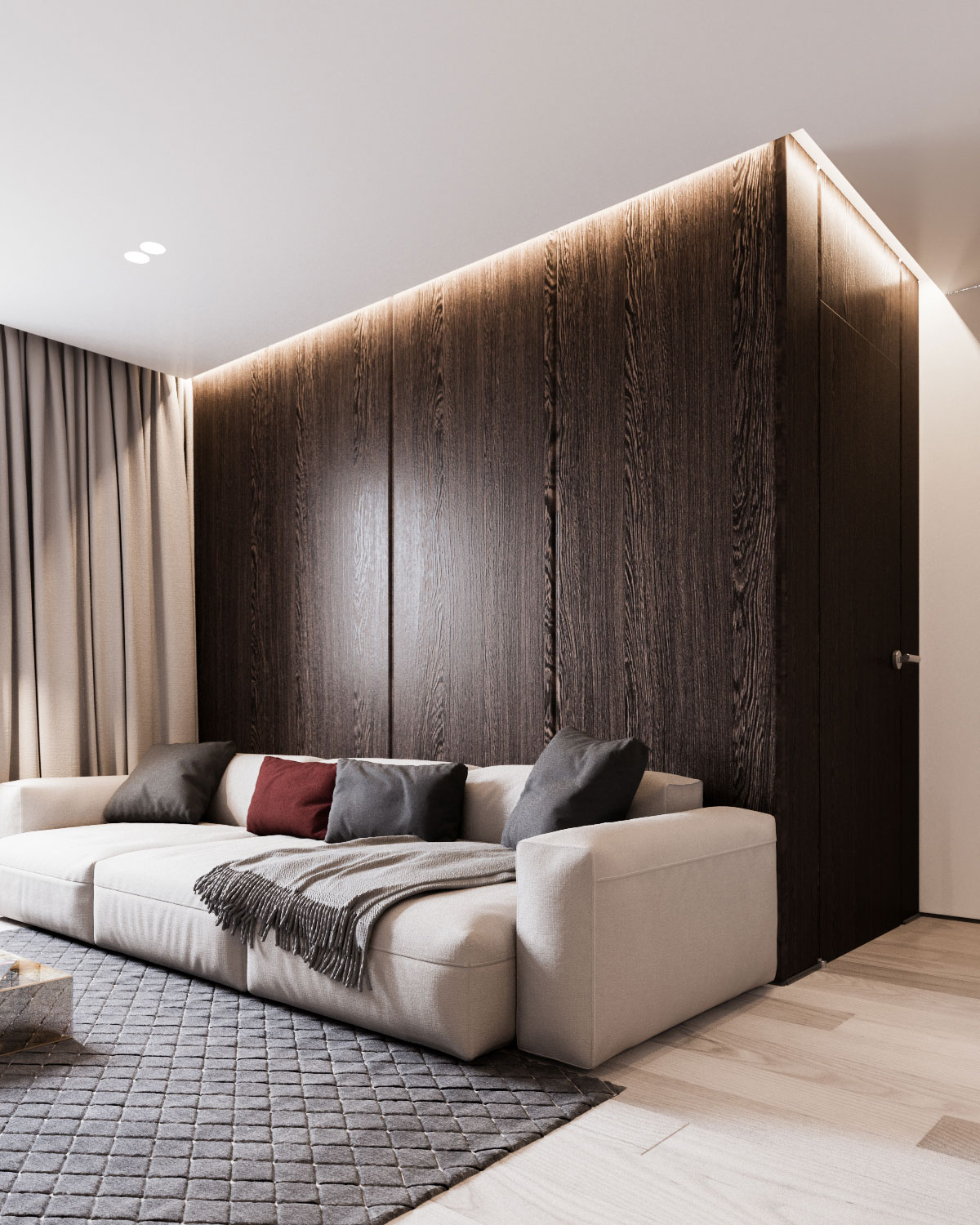 An Elegant Apartment with Neutral Tones and Colorful Accents in Minsk by Yevhen Zahorodnii & Sivak Trigubchak (3)