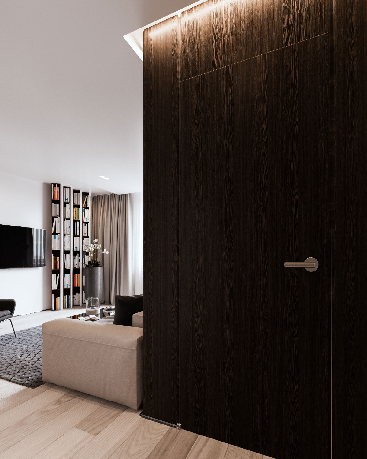 An Elegant Apartment with Neutral Tones and Colorful Accents in Minsk by Yevhen Zahorodnii & Sivak Trigubchak (4)