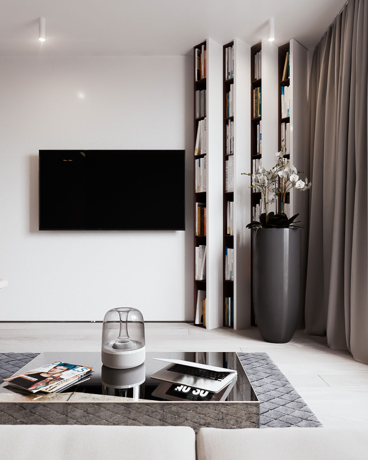 An Elegant Apartment with Neutral Tones and Colorful Accents in Minsk by Yevhen Zahorodnii & Sivak Trigubchak (5)