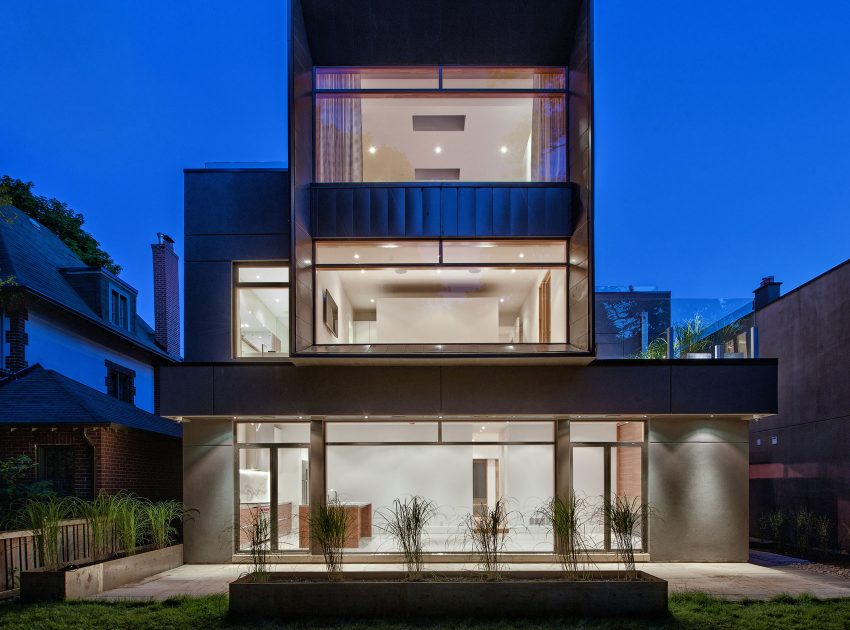 An Elegant Contemporary Home with Cor-Ten Facade in Toronto by TACT Design INC (14)