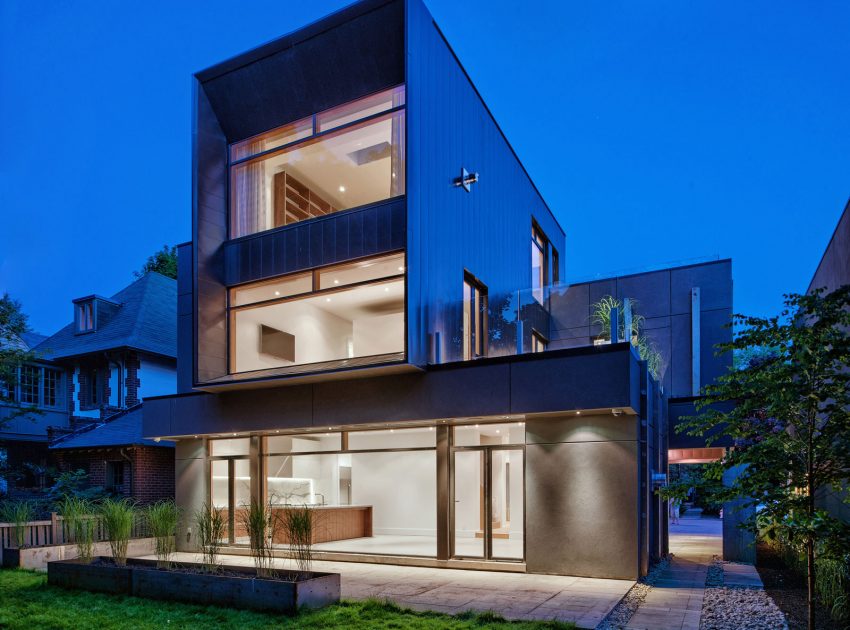 An Elegant Contemporary Home with Cor-Ten Facade in Toronto by TACT Design INC (15)